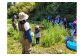 田んぼビオトープで生き物調査