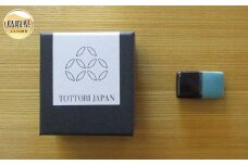 F24-109 因州・中井窯×尾﨑呉服店コラボ帯留　長方形【数量限定】