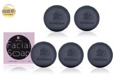 B24-498 【Elvi Grace】美容洗顔石けん80g5個セット ヒト幹細胞　レチノール　保湿　毛穴　黒ずみ　 エイジングケア　ビタミンC　洗顔　無添加　