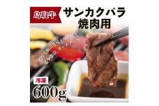 鳥取牛サンカクバラ焼肉用 600g（冷凍）