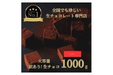 大容量 訳あり 生チョコレート 1000g ビター