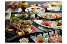 ＜いこい亭　菊萬＞３大グルメ会席コース（大山ブランド会）