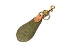 ＭＯＴＯ マットバケッタ 靴べら キーホルダー（GREEN）本池 秀夫 監修　LEATHER & SILVER MOTO