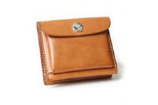 ＭＯＴＯミニウォレット（BROWN）本池秀夫監修　LEATHER & SILVER MOTO