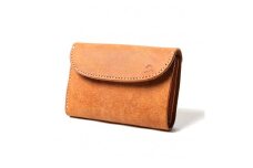 ＭＯＴＯマットバケッタ三つ折りミドルウォレット（BROWN）本池秀夫監修 LEATHER & SILVER MOTO