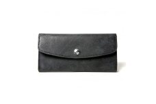 ＭＯＴＯマットバケッタロングウォレット(BLACK)本池秀夫監修 LEATHER & SILVER MOTO