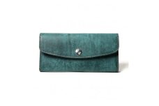 ＭＯＴＯマットバケッタロングウォレット(BLUE)本池秀夫監修 LEATHER & SILVER MOTO