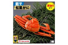 鳥取県産 訳あり茹で松葉がに　大1枚１本ナシ