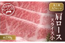 鳥取和牛 最上級Ａ５ランク オレイン５５ 肩ロース スライス（小） 約250ｇ 国産 牛肉 和牛 黒毛和牛 ロース