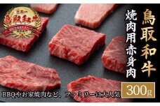 鳥取和牛 焼肉用赤身肉　300g 国産 牛肉 焼肉 赤身 モモ ウデ バーベキュー 和牛 黒毛和牛