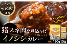 イノシシカレーセット （180g×10個） カレー レトルト イノシシ肉 猪 いのしし 小分け