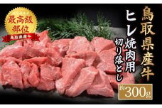 【鳥取県産牛】ヒレ焼肉用 切り落とし （約300g） 国産 牛肉 ヒレ 切り落とし 焼肉 焼き肉 肉 鳥取県 倉吉市