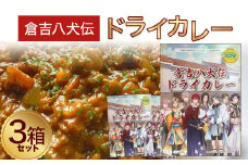 倉吉八犬伝ドライカレー3箱セット カレー ドライカレー レトルト セット 鳥取県 倉吉市