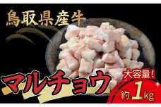 鳥取県産牛 マル腸 1kg 国産 牛肉 マルチョウ ホルモン 肉 県産牛 鍋 焼肉 炒め物 もつ 鳥取県 倉吉市