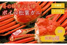 【2025年２月・３月発送】 特撰 松葉がに 【タグ付き】 800g超の大きいサイズ 特大2杯 ボイル 松葉ガニ カニ ズワイガニ カニ爪 冷蔵 