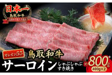 鳥取和牛 最高級品質【オレイン55】サーロイン しゃぶしゃぶすき焼き用 (800g) 鳥取和牛 オレイン55 サーロイン しゃぶしゃぶ すき焼き 国産 牛肉 ブランド牛 和牛 黒毛和牛 KR1260