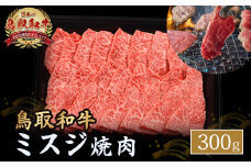 鳥取和牛 ミスジ焼肉 300g 国産 牛肉 和牛 みすじ 希少 ミスジ 鳥取和牛 黒毛和牛 肉 焼き肉 ブランド牛 最高級部位 鳥取県 倉吉市 KR1350