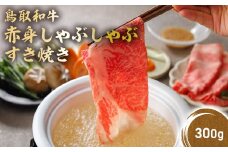 鳥取和牛 赤身 しゃぶしゃぶすき焼き 300g 鳥取和牛 赤身 モモ ウデ しゃぶしゃぶ すき焼き 国産 牛肉 ブランド牛 和牛 黒毛和牛 KR149