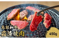 鳥取和牛 霜降焼肉 450g 国産 ブランド牛 牛肉 霜降り 焼き肉 焼肉 和牛 黒毛和牛 肉 ロース バラ BBQ 冷凍 鳥取県 倉吉市 KR1477