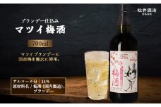 マツイ梅酒〜ブランデー仕込み〜 700ml （ 梅酒 お酒 洋酒 ブランデー マツイブランデー 炭酸割り 水割り ロック ）