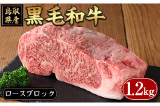 鳥取黒毛和牛ロースブロック(1.2kg)【sm-AP005】【いろは精肉本店】