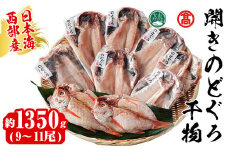 日本海西部産 開きのどぐろ干物C(1350g・9～11尾)【T-AN5】【大山ブランド会】