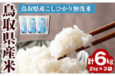 鳥取県産米 コシヒカリ(計6kg)【sm-AR001-A】【酒井商店】