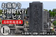 お墓参りお墓掃除代行サービス(1回分)【sm-CP002】【中田石材工作所】
