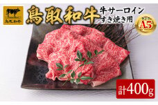 A5鳥取県産黒毛和牛サーロイン すき焼き用(計400g)【sm-DH002-A】【カタセイ】