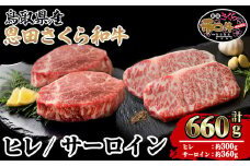 鳥取和牛セット(ヒレ計300g・サーロイン計360g)【sm-BP009】【フジキコーポレーション】