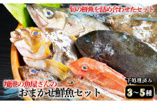 ＜平日着※指定日不可＞境港の魚屋さんのおまかせ鮮魚セット(3～5種) 下処理済み【sm-DD014-A】【Workplays】