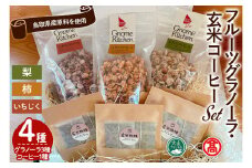 フルーツグラノーラ&鳥取県産玄米コーヒーセット(4種セット)【T-DE2】【大山ブランド会】