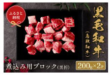 ＜和牛セレブ＞鳥取和牛 煮込み用ブロック(400g・黒折)【sm-DC008】【Giverichホールディングス】