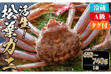 ＜土日祝着※指定日不可＞＜期間限定＞＜11月中旬～3月中旬発送予定＞松葉ガニ 活生(650〜740g・1枚)【sm-DD045-B】【Workplays】