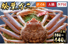 ＜土日祝着※指定日不可＞＜期間限定＞＜11月中旬～3月中旬発送予定＞松葉ガニ(350～440g・1枚)【sm-DD050-B】【Workplays】