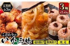 ＜定期便3回＞ いか屋が作ったこだわりのいか三昧(3種) 【sm-AJ009】【福栄】