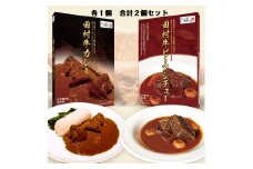 【53015】日本一の田村牛・至高のカレーとビーフシチューセット（カレー1P・ビーフシチュー1P）