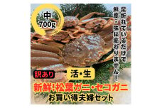 【訳あり】活！松葉ガニ・セコガニ（中）鳥取網代港 岩美 松葉がに ズワイガニ かに カニ 日本海【さかなや新鮮組】【22041】