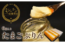 【ミシュラン星獲得】日本料理 淳 たまごぷりん（6個入）｜鳥取 岩美 プリン スイーツ 洋菓子【52008】