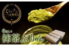 【ミシュラン星獲得】日本料理 淳 抹茶ぷりん（6個入）｜鳥取 岩美 プリン スイーツ 洋菓子【52010】