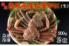 【先行予約】 年内発送 松葉がに（冷凍） 約500g 2枚｜鳥取 岩美 かに 松葉ガニ 年末年始 冷凍 生 プロトン凍結 急速冷凍【22048】