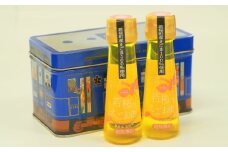 25700．若桜（わかさ）のえごま油（焙煎搾り50g×2本）（若桜鉄道　列車缶セット）