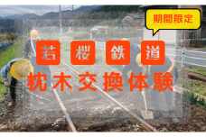 350.若桜鉄道枕木交換体験