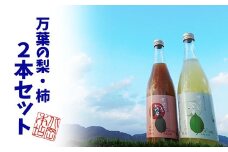 鳥取県産梨・柿リキュール「万葉の宴」2本セット
