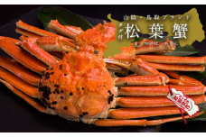 【蒸し】タグ付き松葉ガニ　大　2枚(800～940g前後/枚)