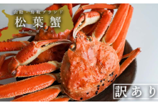【蒸し】訳あり松葉ガニ　大　2枚(800～940g前後/枚)