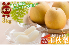 王秋梨(赤秀) 3kg【彩花園】