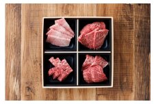 鳥取和牛 4つの部位の焼肉盛り合わせ 500g