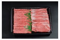 【12か月定期便】鳥取和牛ロースと赤身すき焼きしゃぶしゃぶ用600g