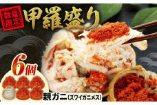 【先行予約】数量限定 親ガニ（ズワイガニメス）甲羅盛り 6個